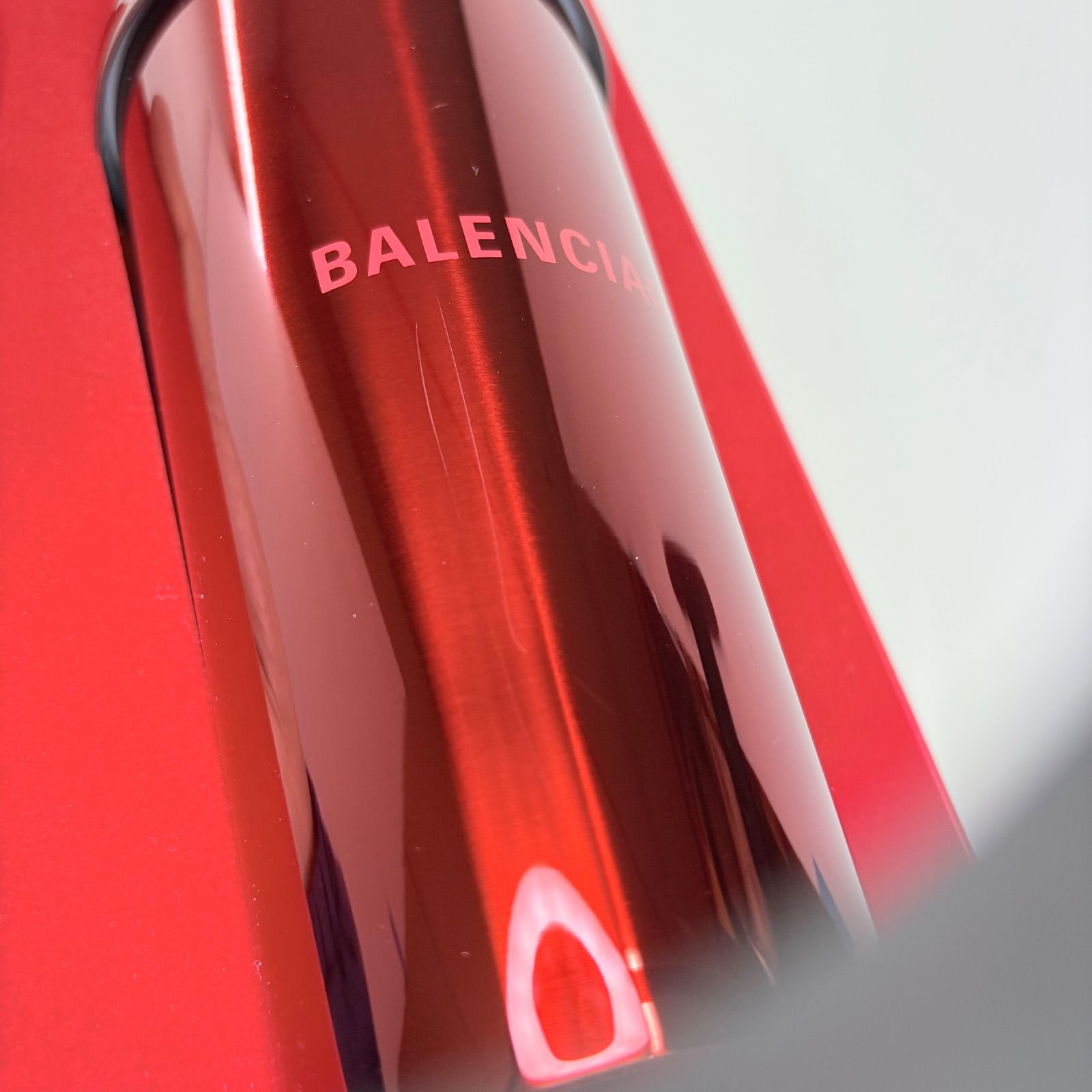非売品・希少】BALENCIAGA バレンシアガ タンブラー レッド ストロー付 
