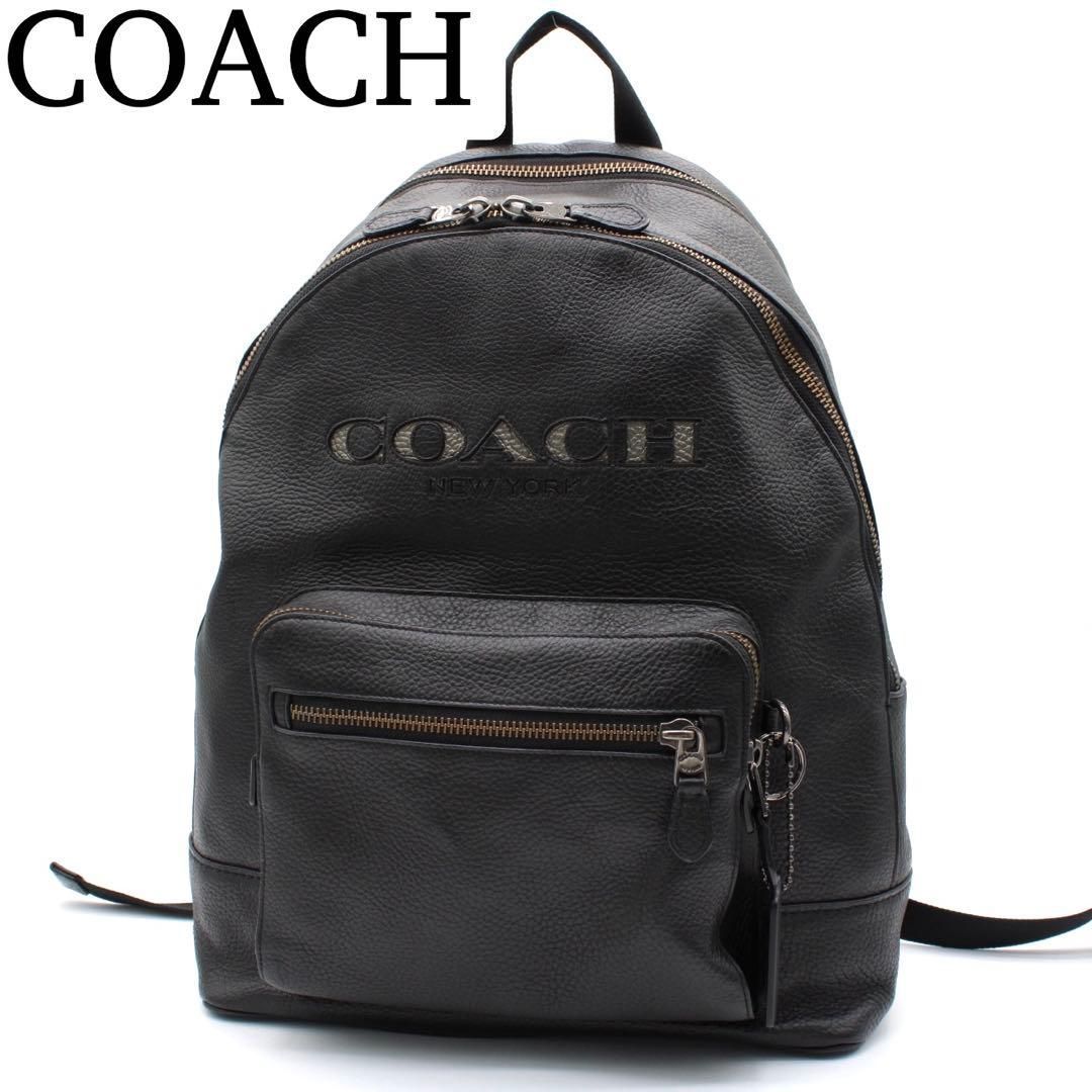 美品】COACH リュックサック バックパック レザー メンズ レディース 