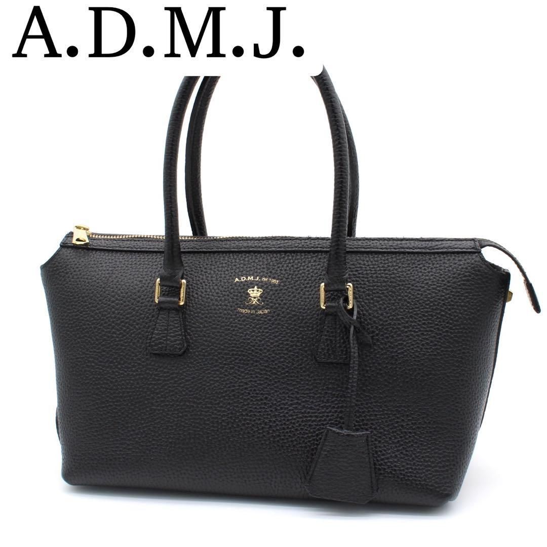 極美品】ADMJ ハンドバッグ トートバッグ レザー レディース 極美品】ADMJ ハンドバッグ トートバッグ レザー レディース
