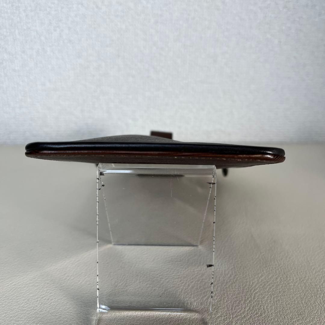 美品 ハンティングワールド スマホショルダーバッグ 本革 レザー 