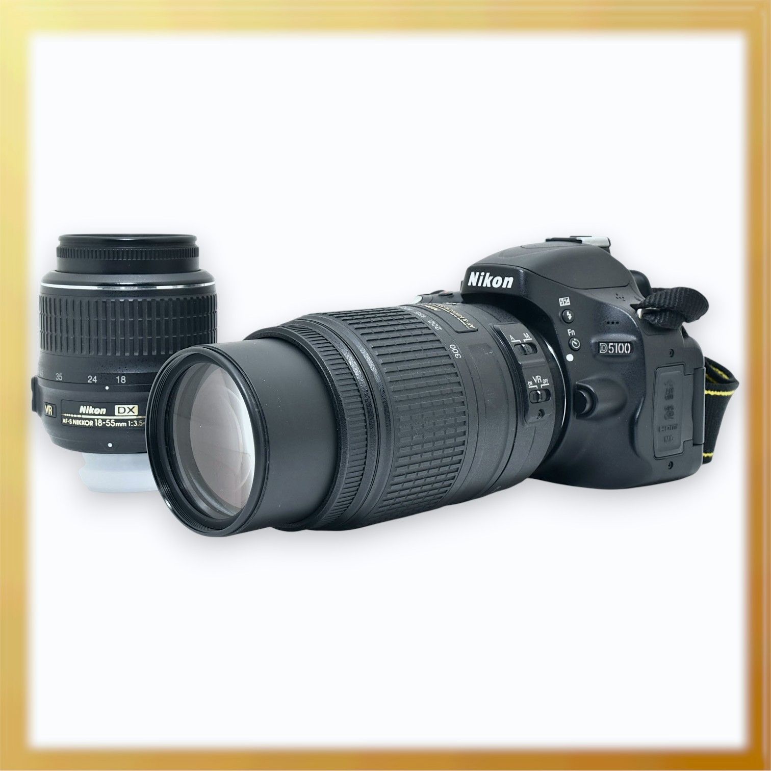 極美品｜Nikon D5100 ダブルズームキット ショット数6,062 枚 デジタル 