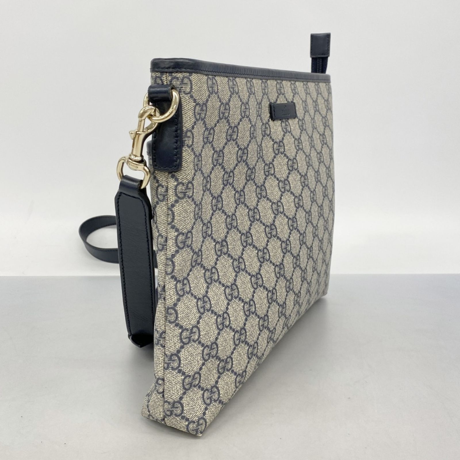 GUCCI(グッチ) ショルダーバッグ GGプラス・GGスプリーム 388924 アイボリー×ダークネイビー レザー GUCCI（グッチ） （未使用 展示品）グッチ オフィディア スモール