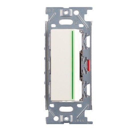 新品 神保電器/NKW3路ガイドランプ付きスイッチセット シングル ピュアホワイト(PW) NKW01009