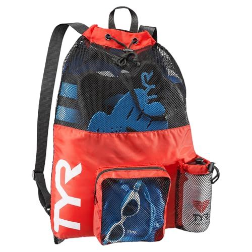 新品 TYRビッグメッシュミイラバックパック、レッド、ミディアム Free Size