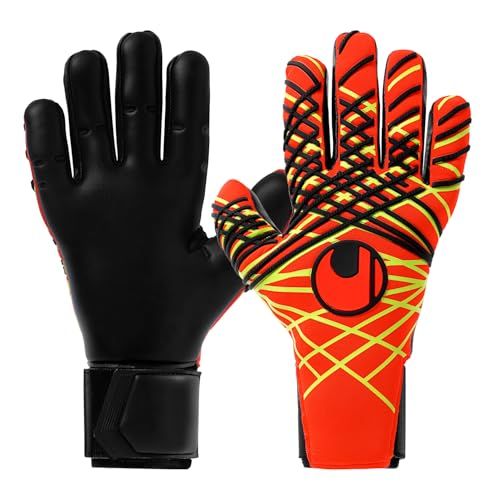 新品 uhlsport (ウールシュポルト) 試合用 サッカー GK キーパーグローブ ファイアエディション アブソルートグリップ ハーフネガティブ フィット 101135601 20 9