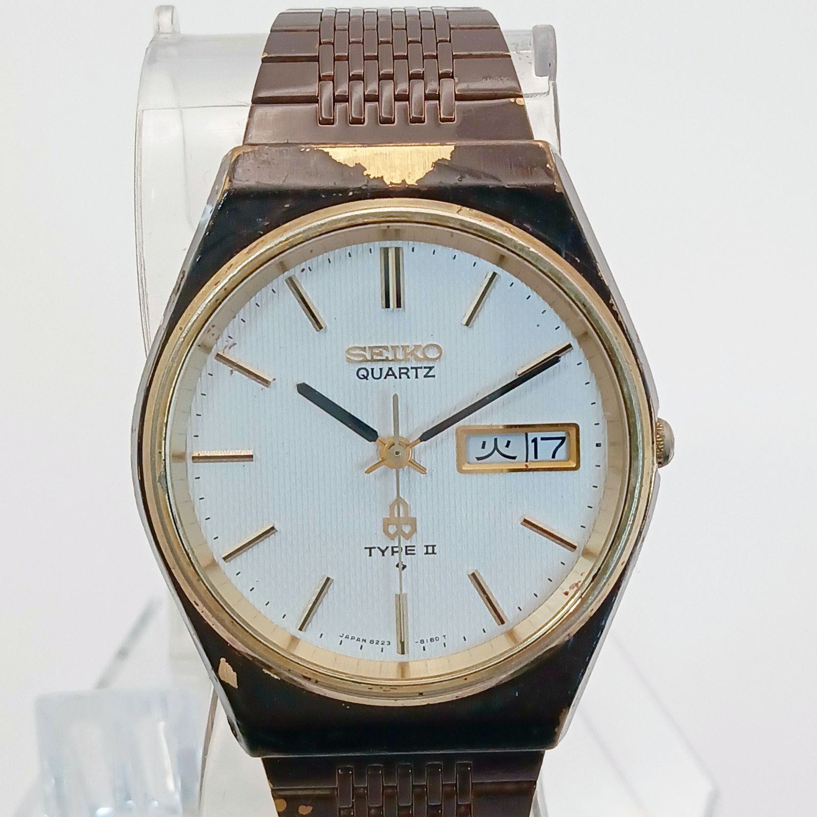 稼働】0317-3 SEIKO TYPEⅡ セイコー タイプ2 8223-8090 メンズ腕時計 