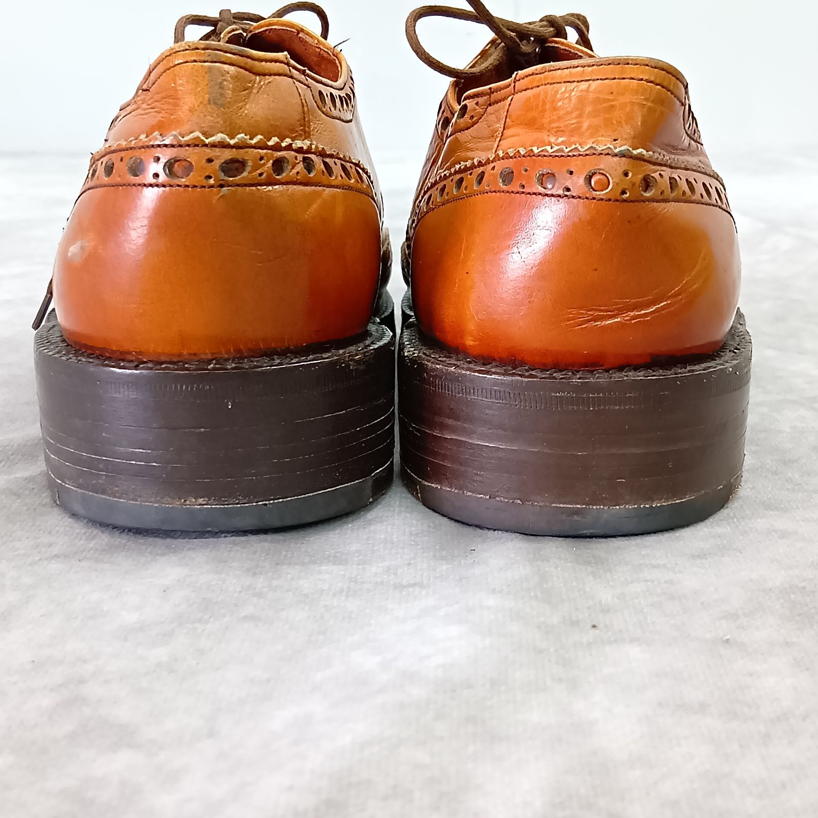 Barker ウィングチップ 革靴 サイズ8 1/2 ブラウン ドレスシューズ 