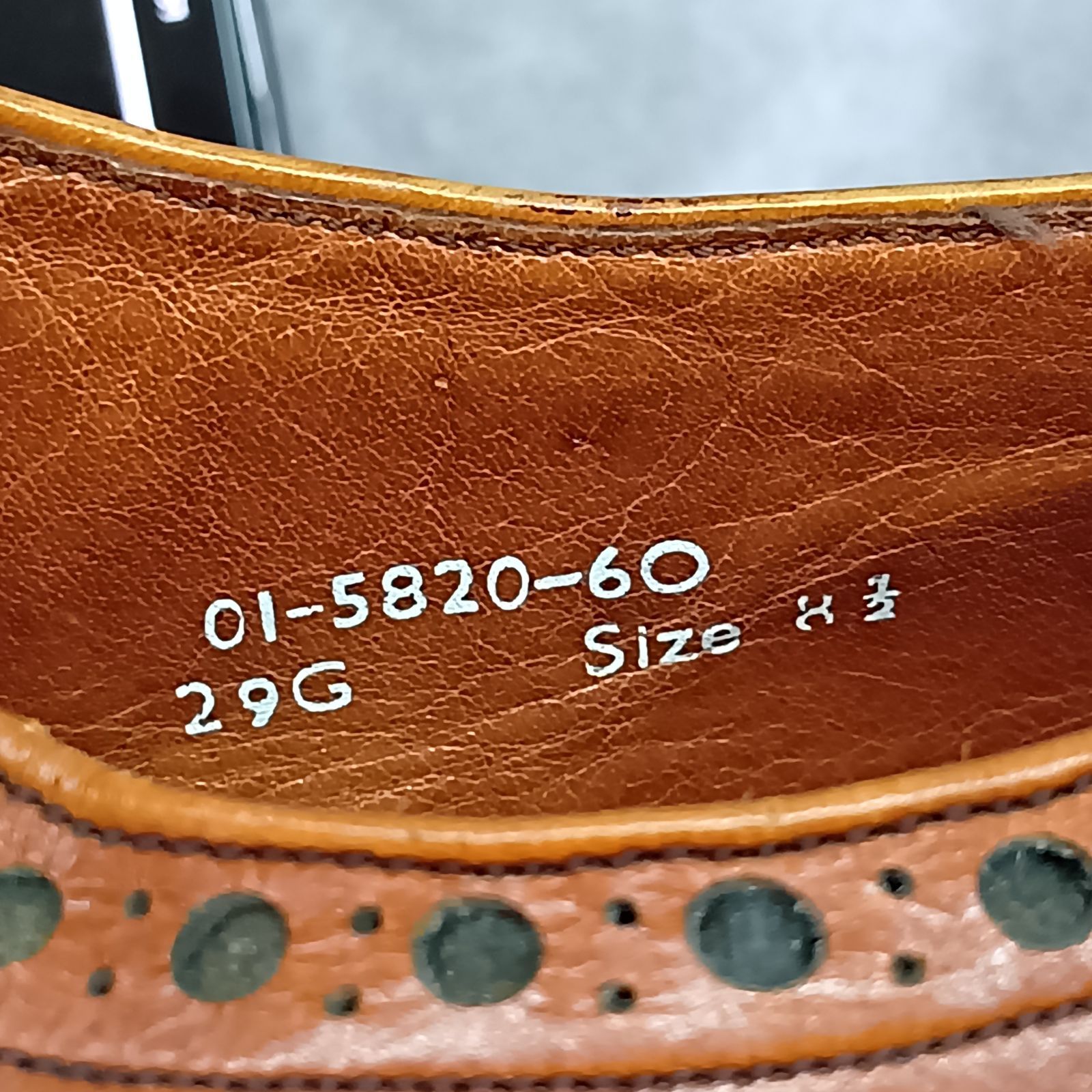 Barker ウィングチップ 革靴 サイズ8 1/2 ブラウン ドレスシューズ 