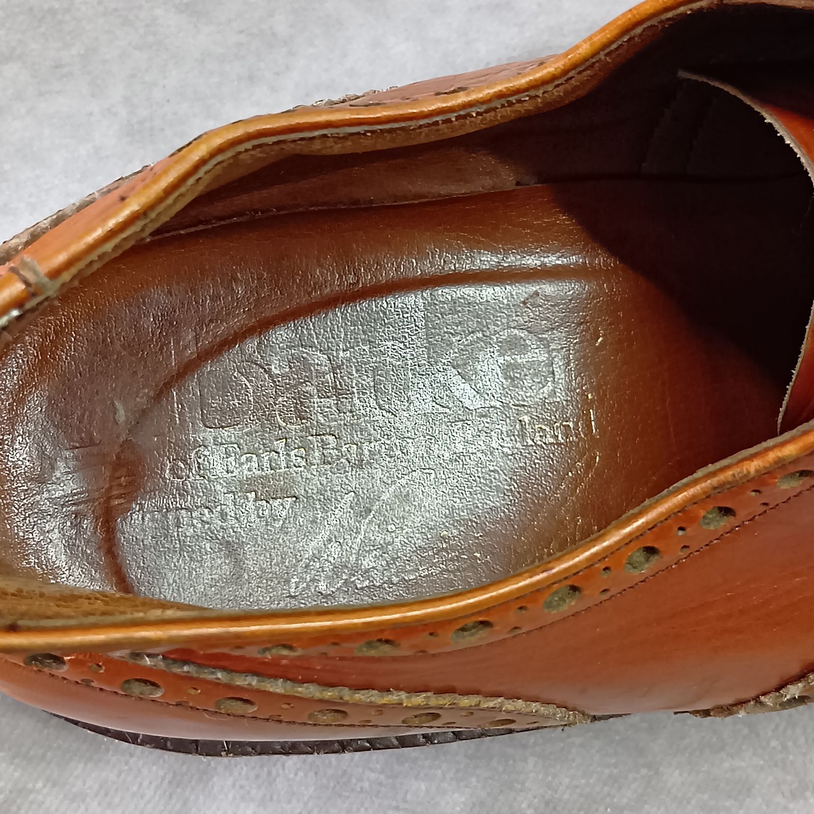 Barker ウィングチップ 革靴 サイズ8 1/2 ブラウン ドレスシューズ 