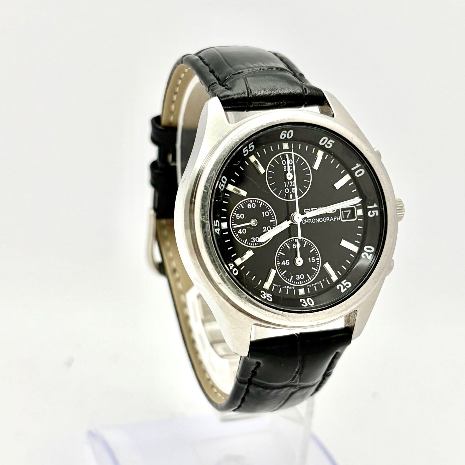 SEIKO(セイコー) 腕時計 7T92-0CC0 メンズ クロノグラフ 黒 ,ジャンル 