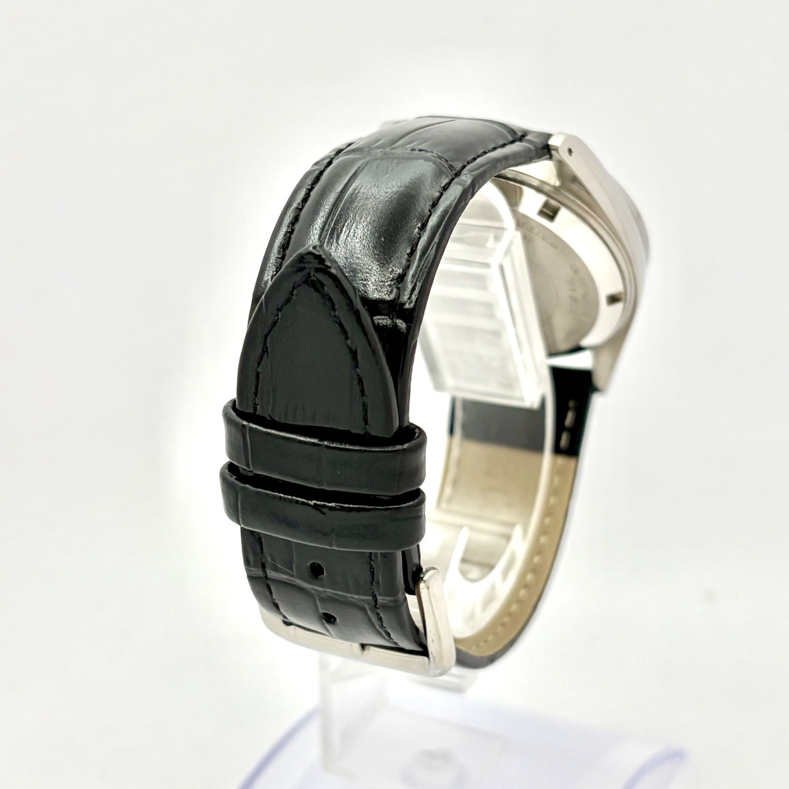 稼働】ELGIN エルジン 機械式 自動巻き メンズ 腕時計 シルバー FK-521 