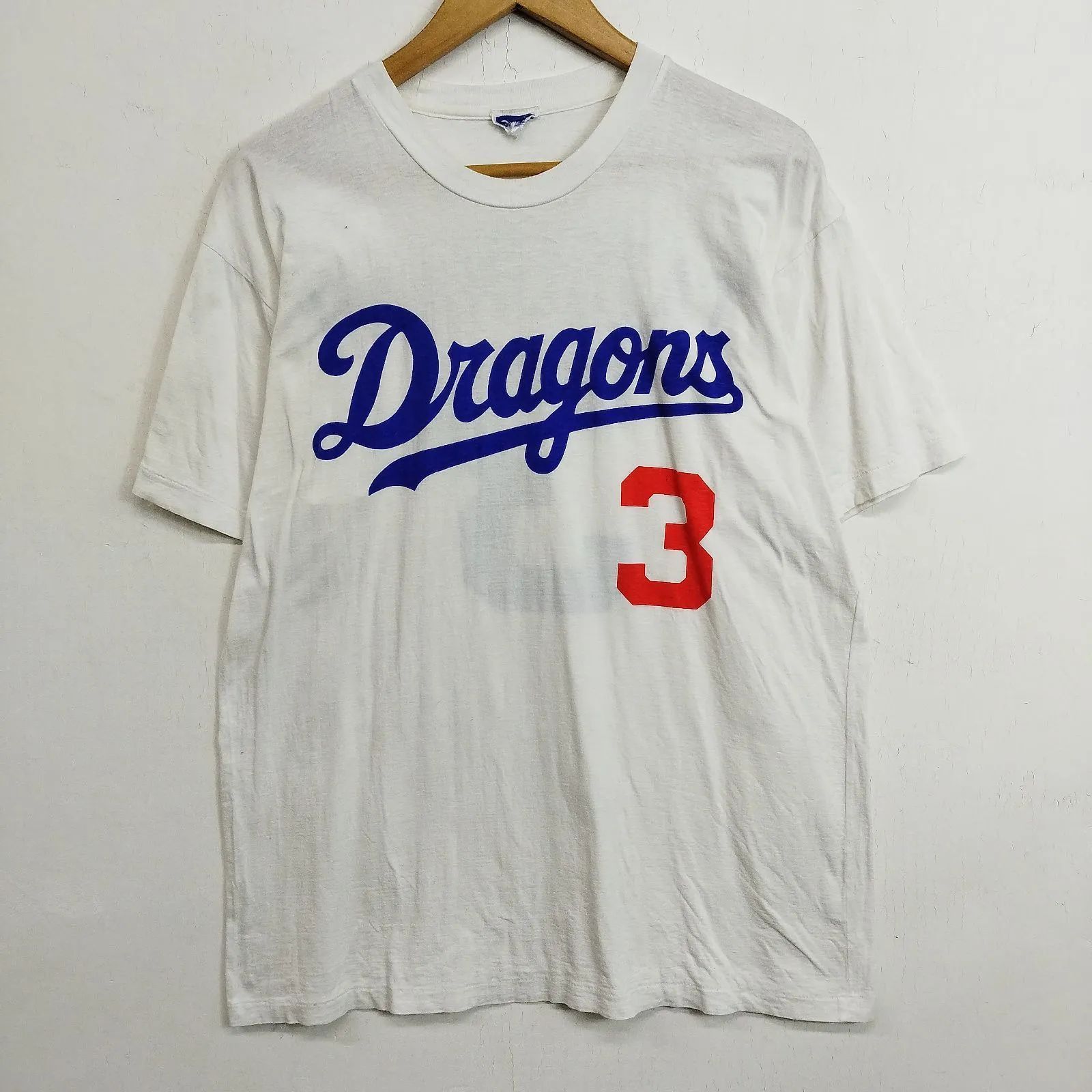 80s DRAGONS 中日ドラゴンズ 立浪和義 背番号 3 Tシャツ 半袖 野球 