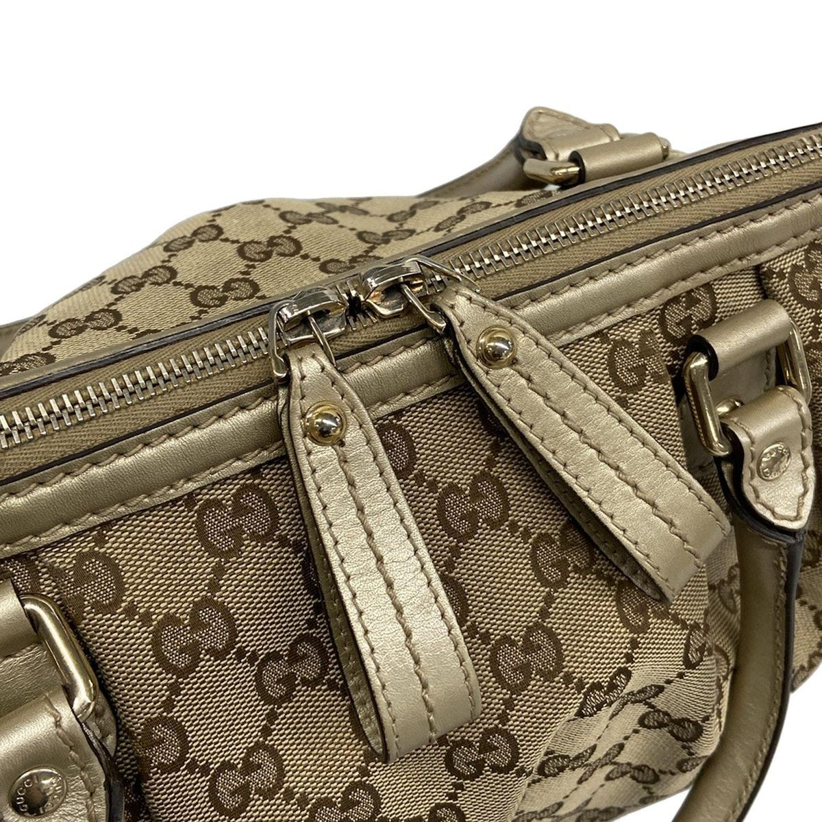 GUCCI(グッチ) ハンドバッグ スーキー/GG柄 247902 ゴールド×ベージュ 
