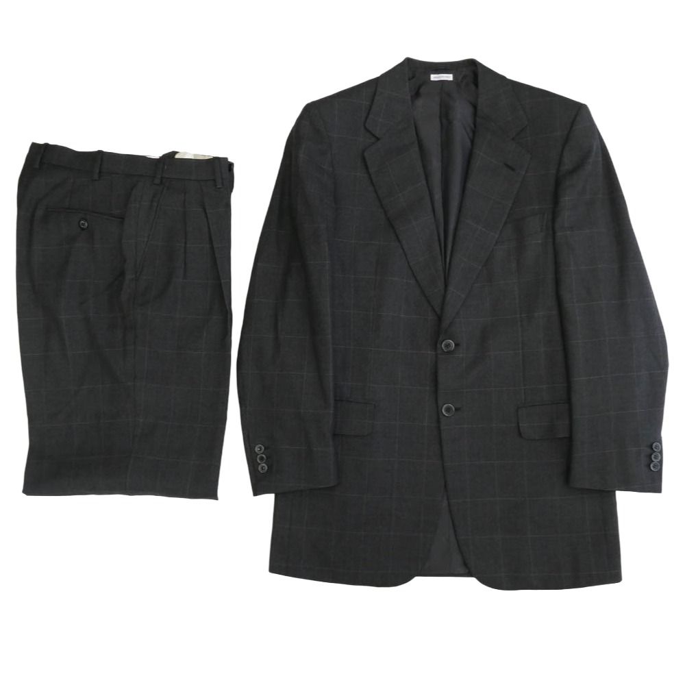 Brioni ブリオーニ TRAIANO トライアーノ テーラード ジャケット セットアップ スーツ グレー系 38【中古】 Brioni ブリオーニ TRAIANO トライアーノ テーラード ジャケット