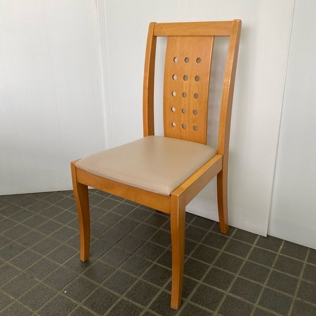 配送、現地引取のみ、リユース品】貞苅椅子製作所 天然木 ダイニング