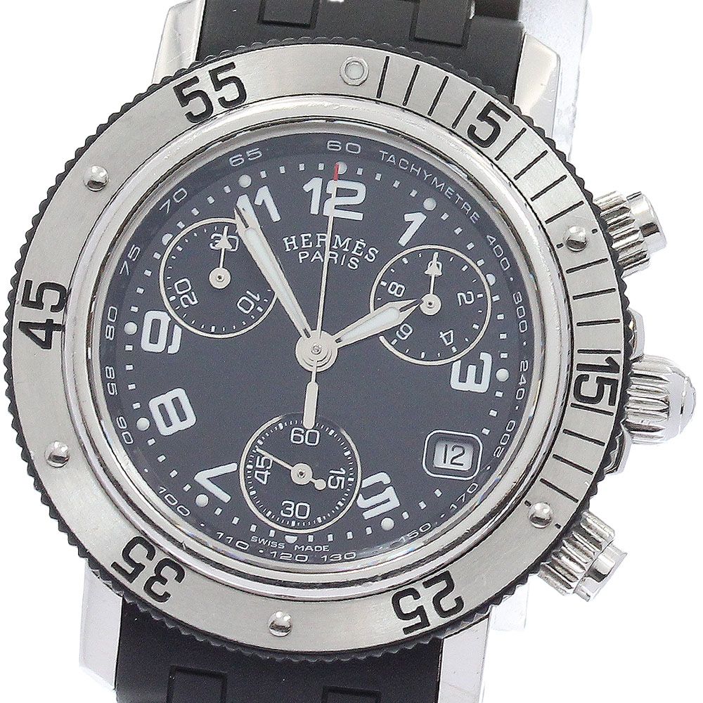 エルメス HERMES CL2.315 クリッパーダイバー クロノグラフ クォーツ