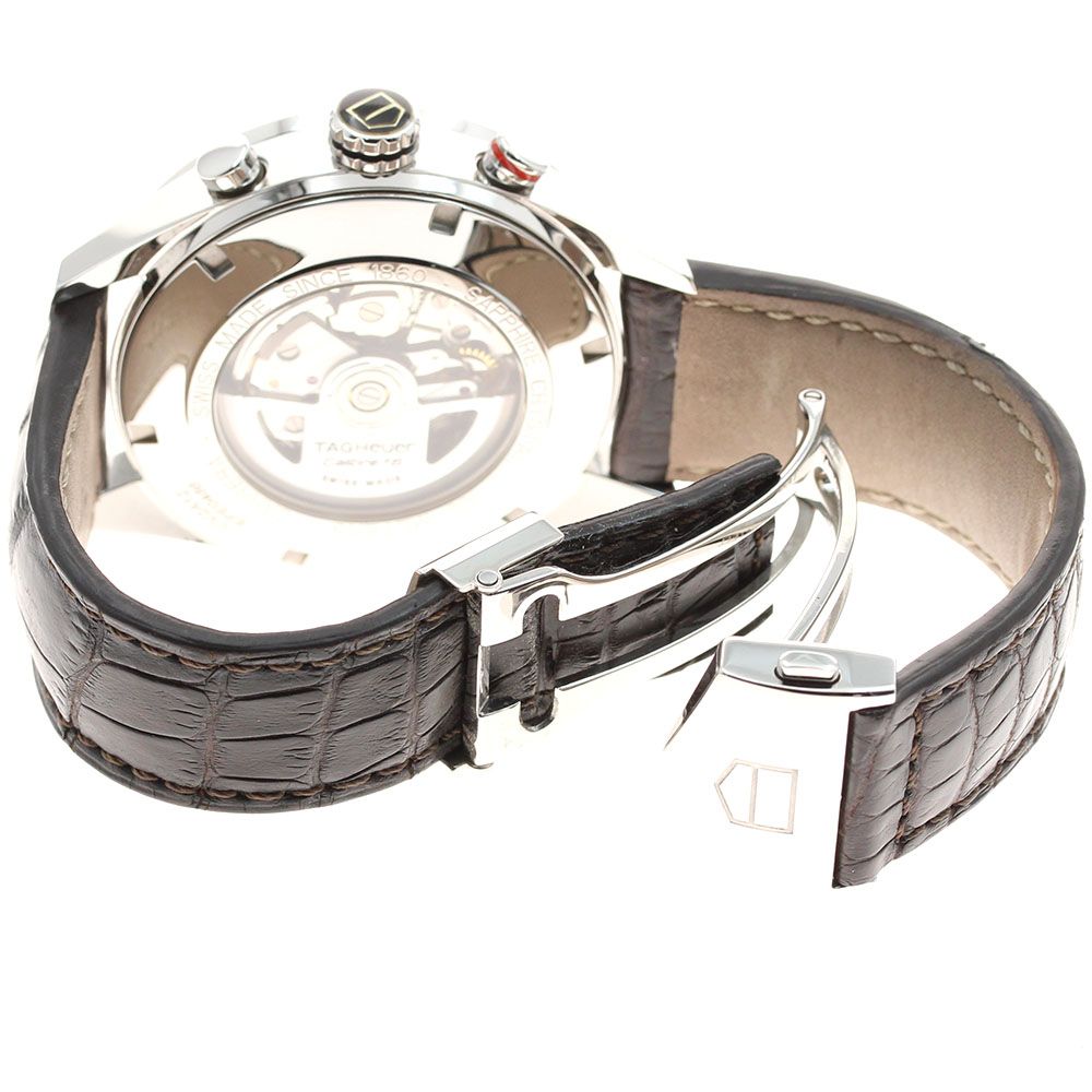  タグホイヤー TAG HEUER CV2A12 カレラ クロノグラフ デイデイト 自動巻き メンズ 保証書付き_945790 ブラウン系 自動巻き時計 腕時計(アナログ)