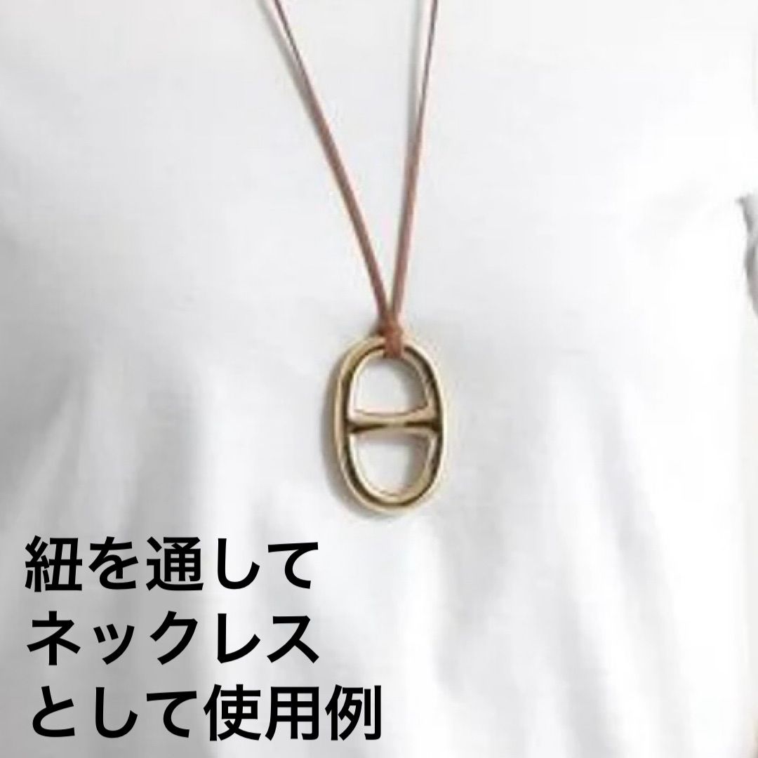 HERMES シェーヌダンクル レガート スカーフリング ゴールド 6-19-27