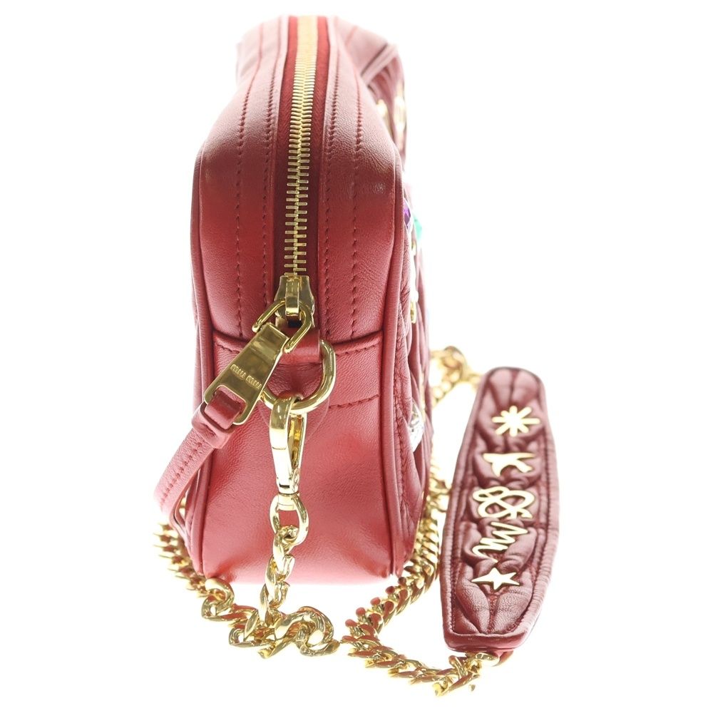 MIUMIU miumiu(ミュウミュウ) ショルダーバッグ - ピンク×レッド