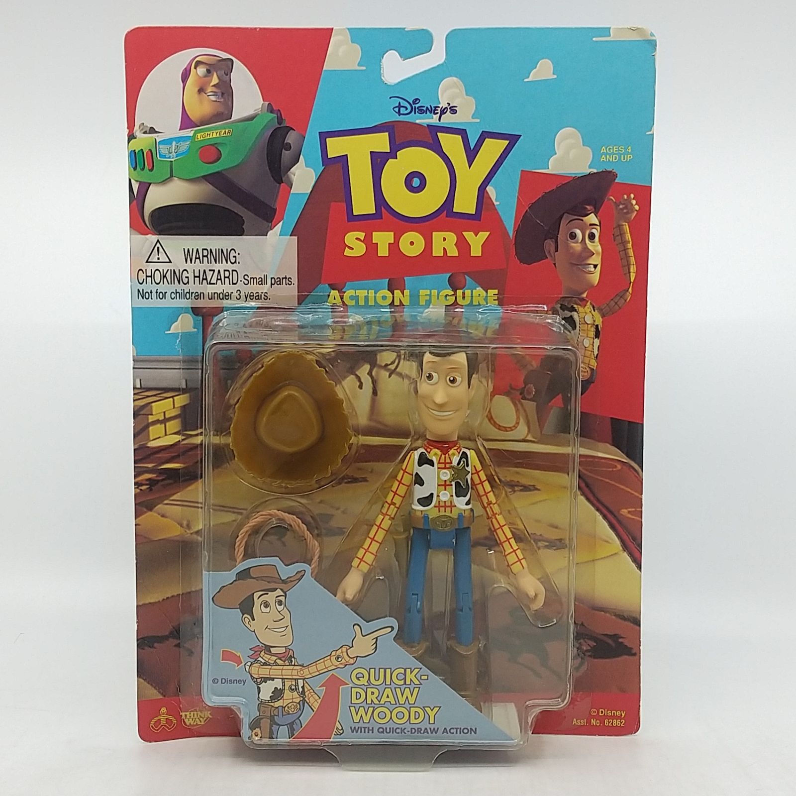 【激レア最古】当時物 トイストーリー ウッディ ヴィンテージThinkway 未開封】トイストーリー ウッディ アクションフィギュア 可動式