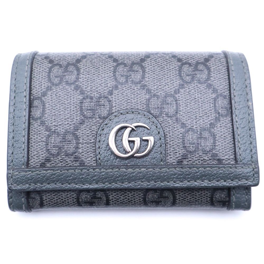 GUCCI (グッチ) GGスプリーム カードケース 名刺入れ グレー 732025