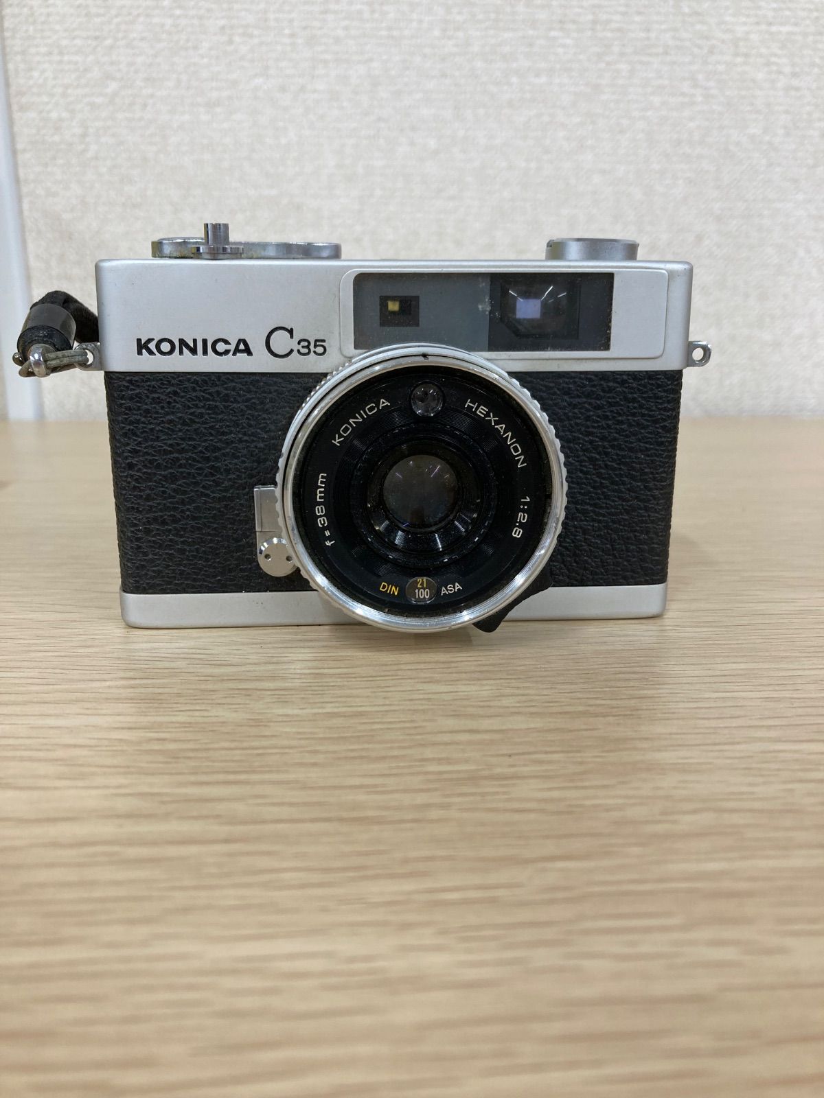 ○3【通電動作未確認】KONICA C35 コニカ フィルムカメラ サビあり