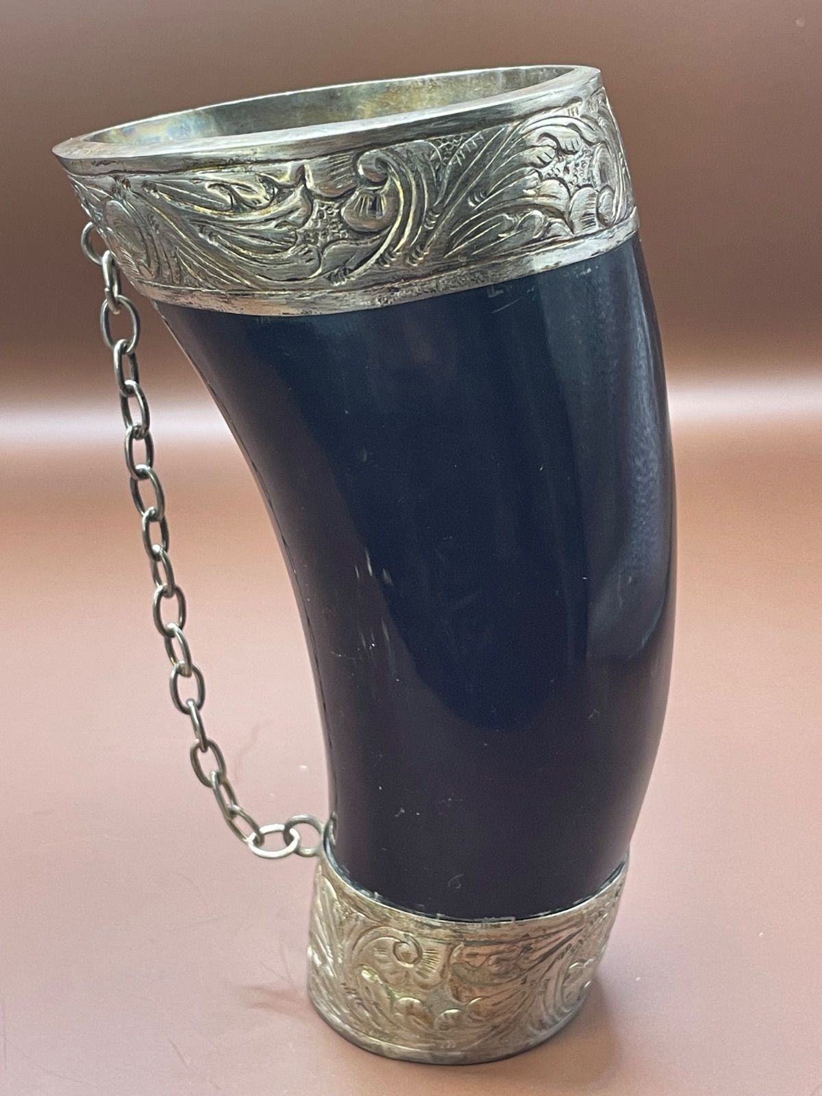 レア品/銀製】パラグアイ 伝統工芸 マテ茶器 グアンパ & ボンビージャ