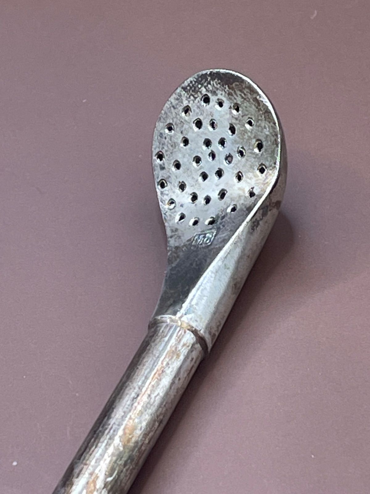 レア品/銀製】パラグアイ 伝統工芸 マテ茶器 グアンパ & ボンビージャ 
