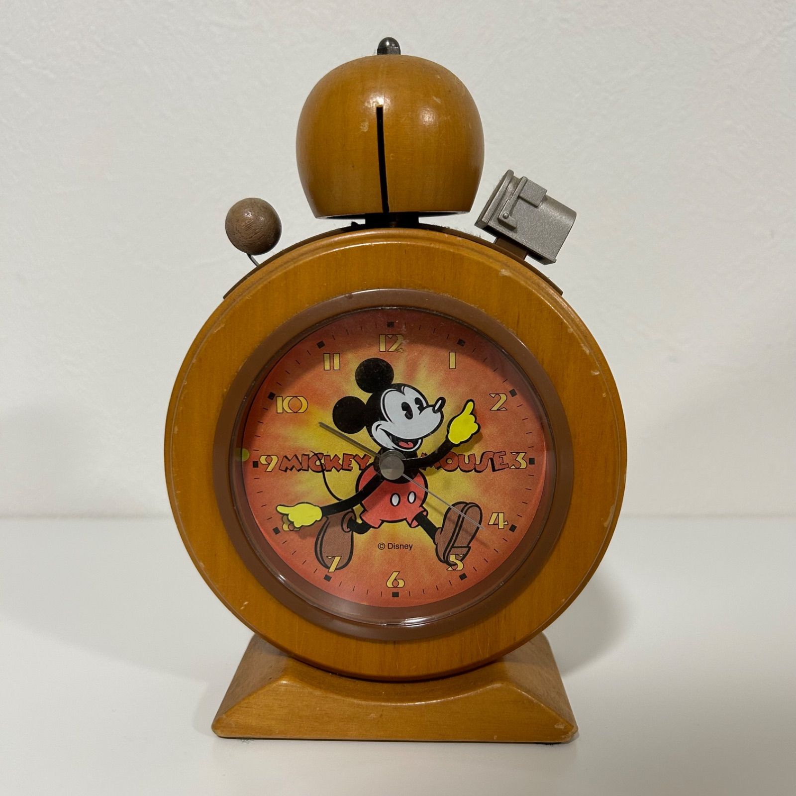 ミッキーマウス置き時計　ヴィンテージ　ジャンク品　 極美品 ヴィンテージ ミッキーマウス Disney Timeウェイクアップ