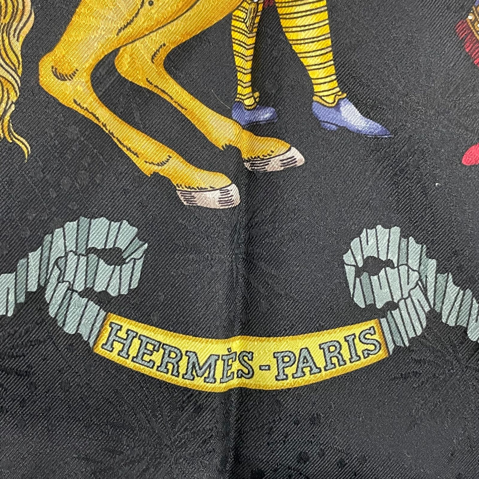 極美品 HERMES エルメス スカーフ シルク カレ90 Les Fêtes du Roi 