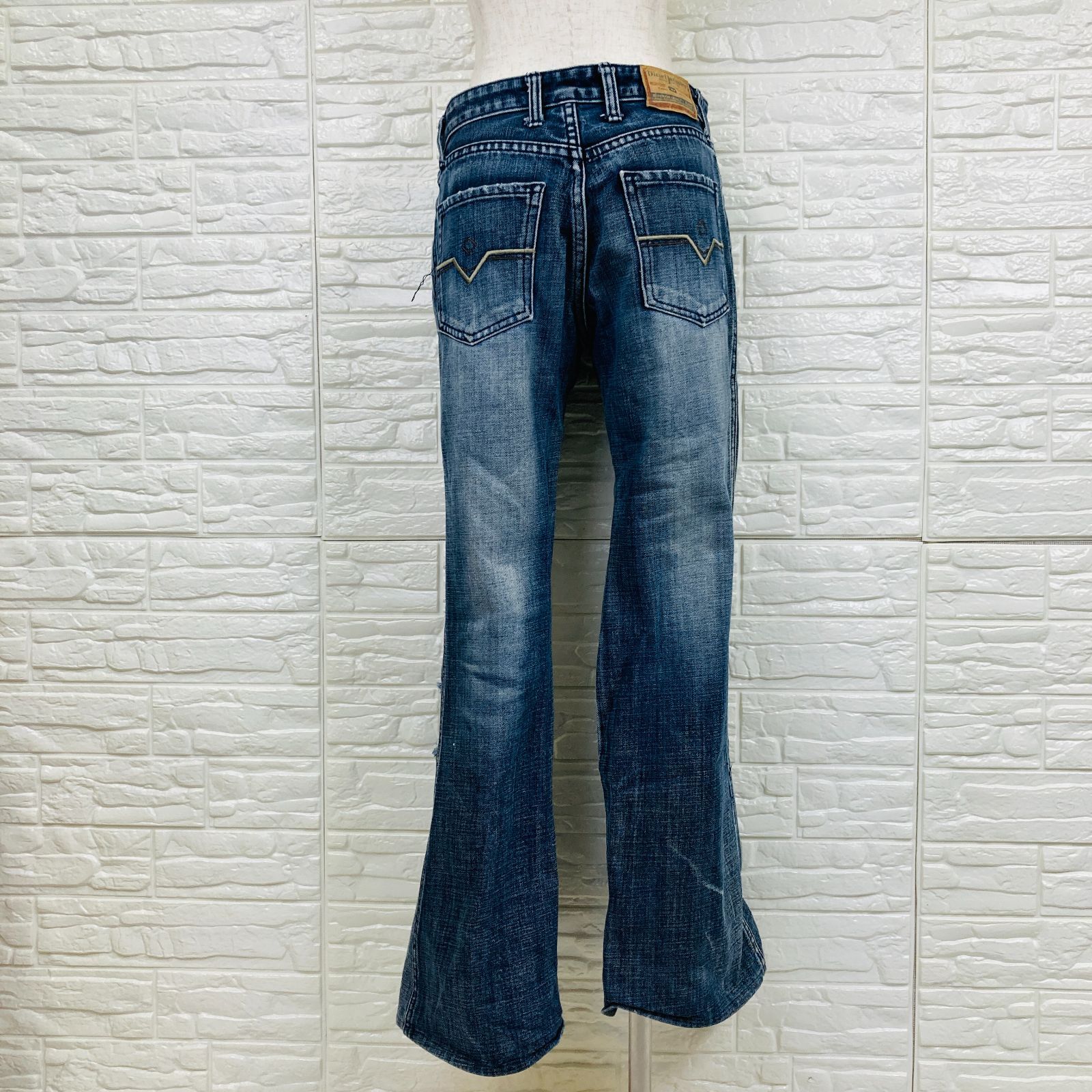 DIESEL ディーゼル デニムパンツ ダメージ加工 ブルー 29 0266K