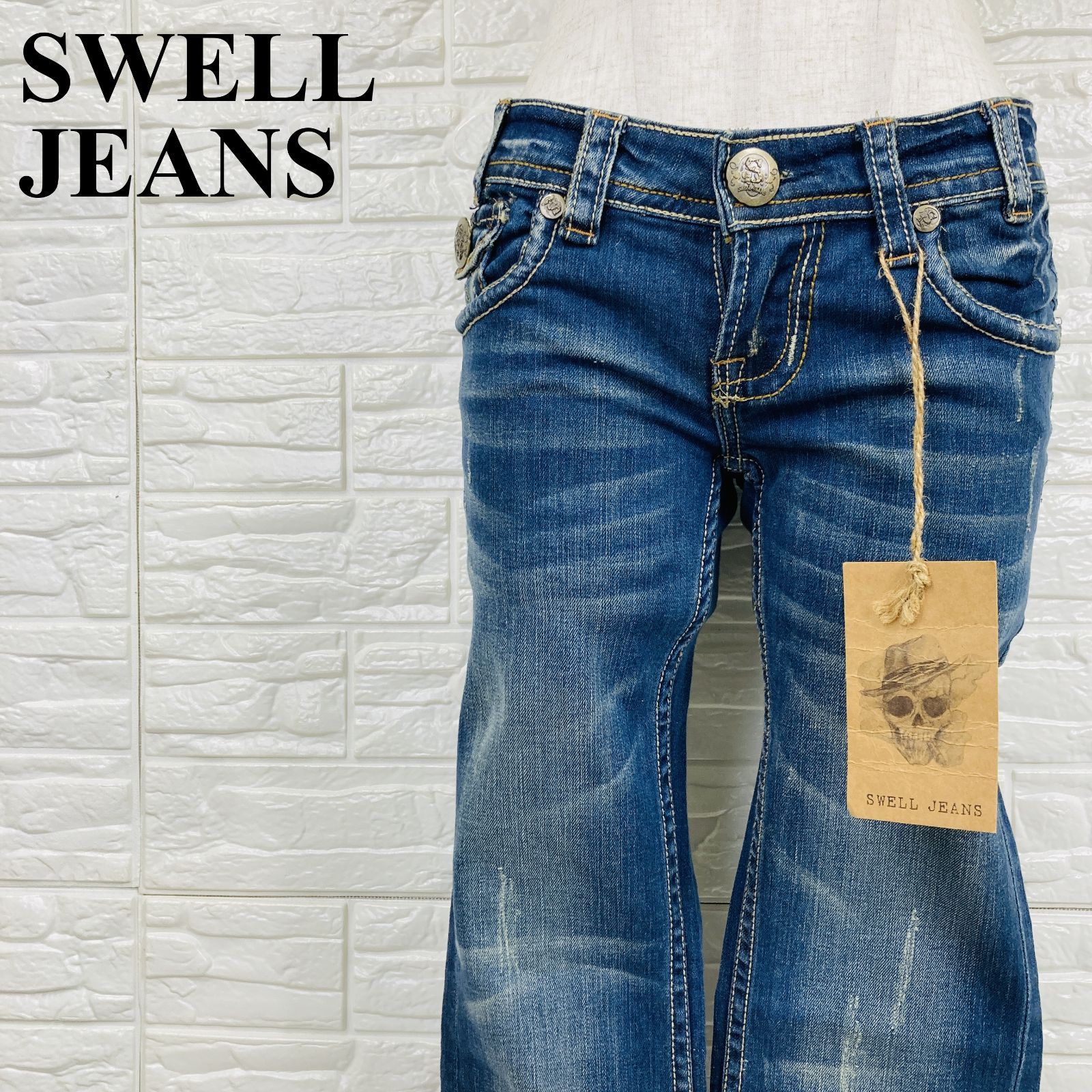 SWELL JEANS スウェルジーンズ デニムパンツ サイズ24ブルー 0265K