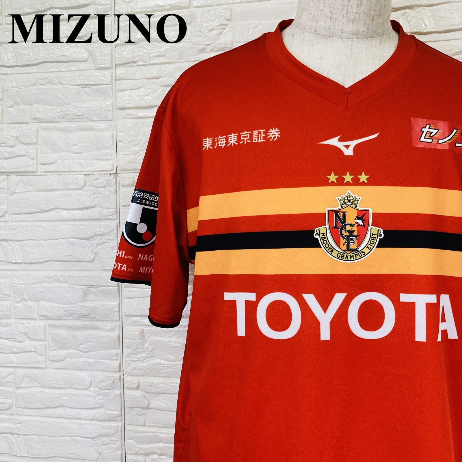 MIZUNO ミズノ 名古屋グランパス ユニフォーム レッド 2XL 0271K