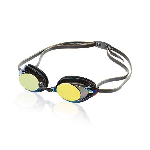 新品 Speedo Vanquisher 2.0 ミラースイミングゴーグル ゴールド