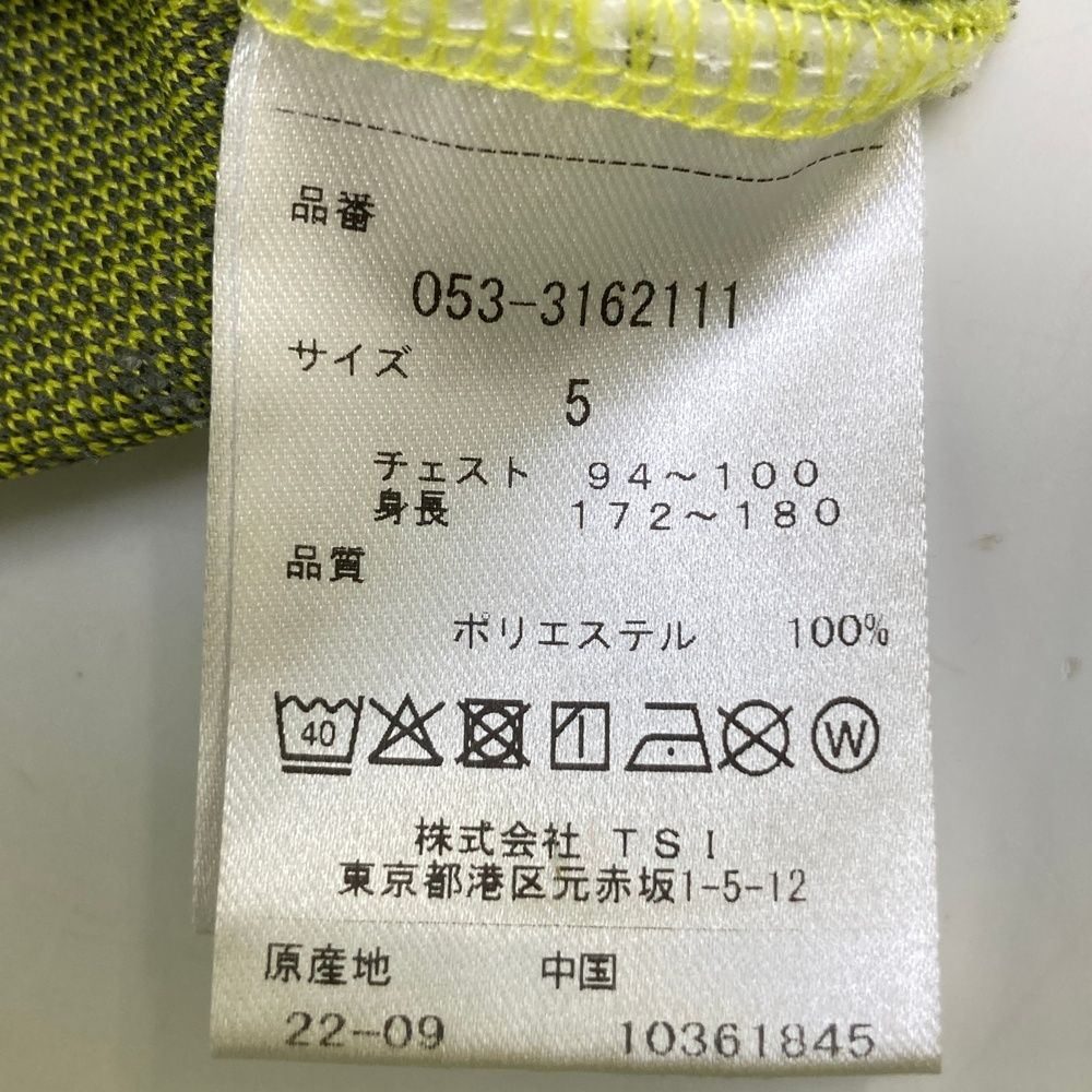 サイズ：5 PEARLY GATES パーリーゲイツ  長袖フーディ パーカー ロゴ柄 イエロー系 [240101651280] ゴルフウェア メンズ ストスト サイズ：5 PEARLY GATES パーリーゲイツ 長袖フーディ パーカー ロゴ柄