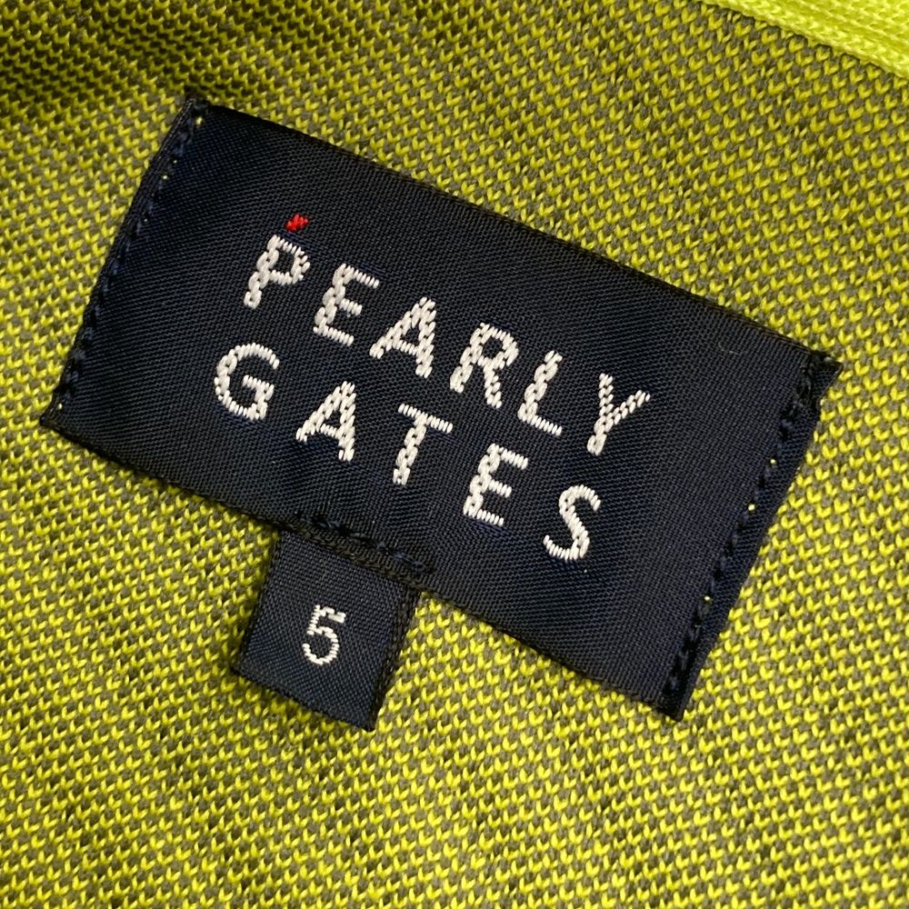 サイズ：5 PEARLY GATES パーリーゲイツ 長袖フーディ パーカー ロゴ柄