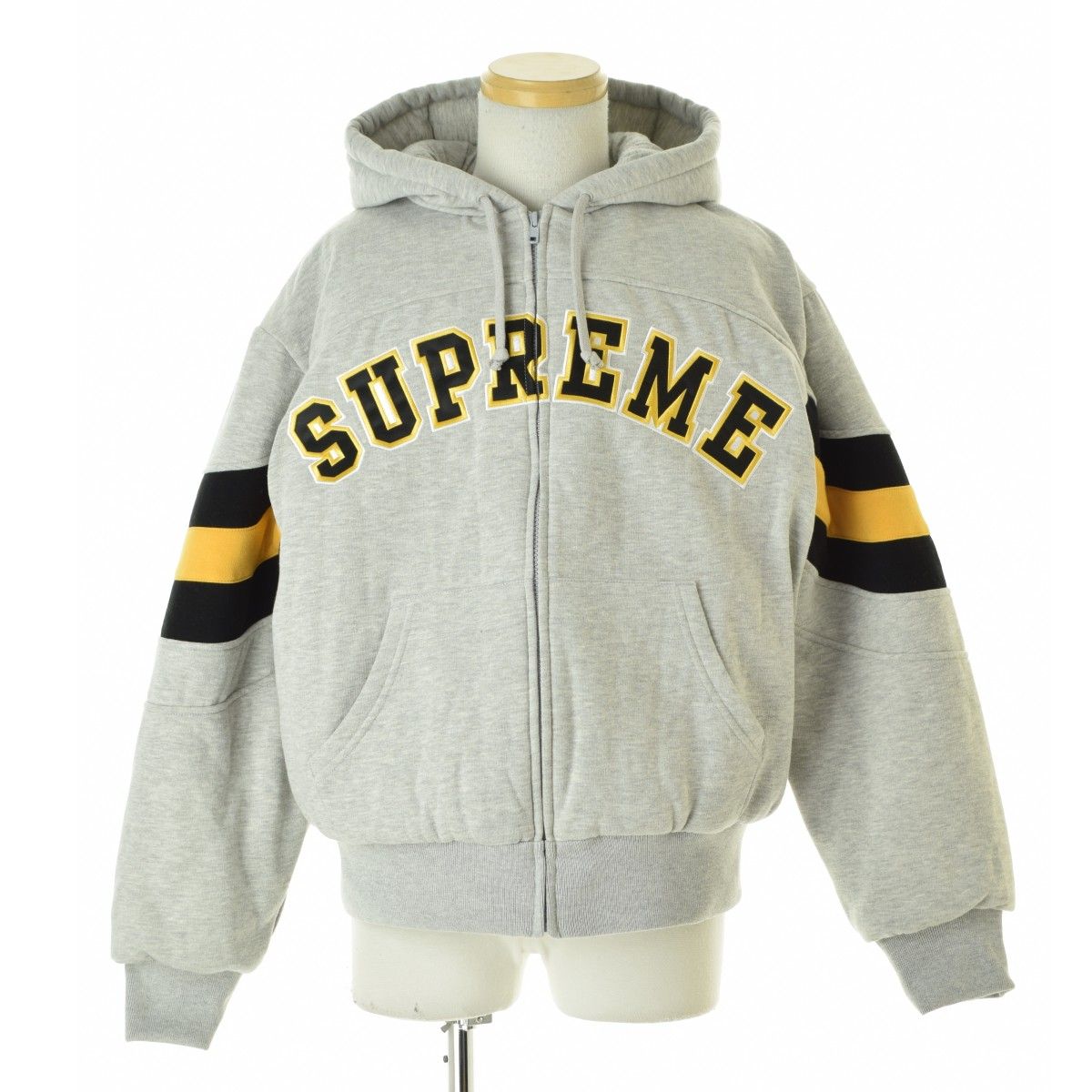 SUPREME】26SS Filled Zip Up Hooded Sweatshirt Heather Greyジップ