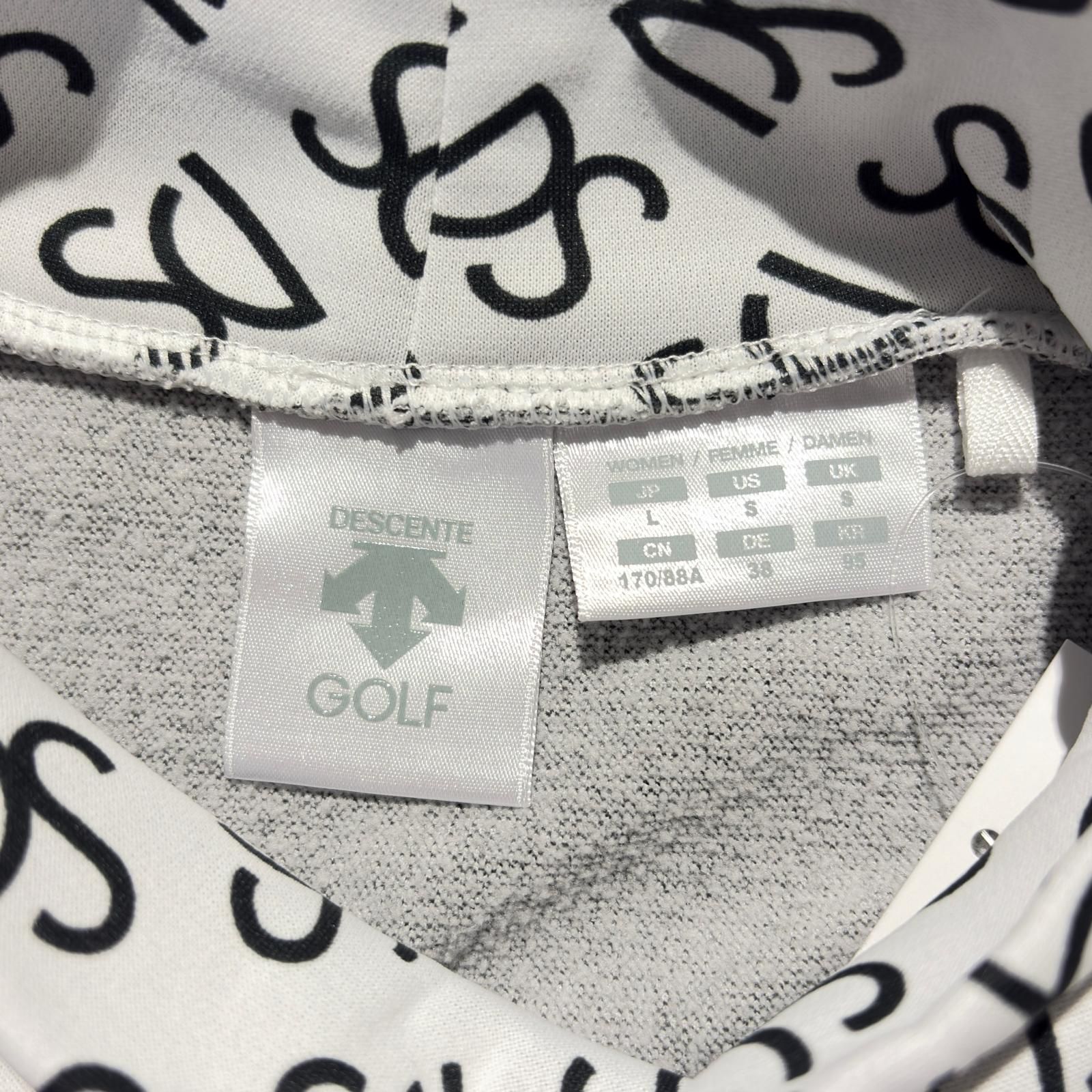 中古 レディース デサントゴルフ DESCENTE GOLF 長袖シャツ L 白 