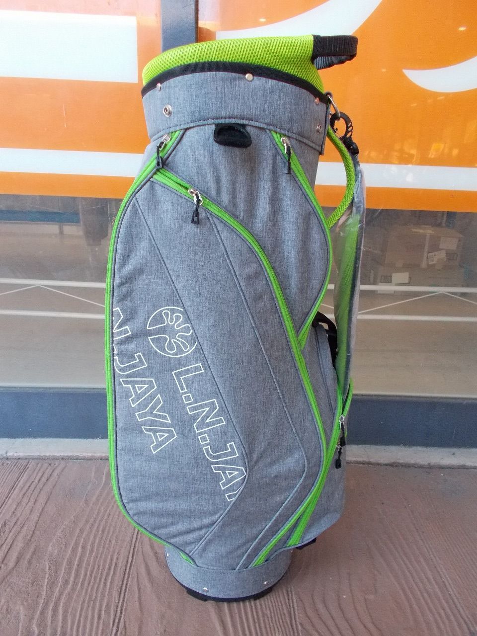  L.N.JAYA キャディバッグ LNCB-6411 軽量 大口径 9.5型 2.4kg グレー ゴルフバッグ 口コミゴルフ用品 ゴルフバッグ キャディバッグ ゴルフ