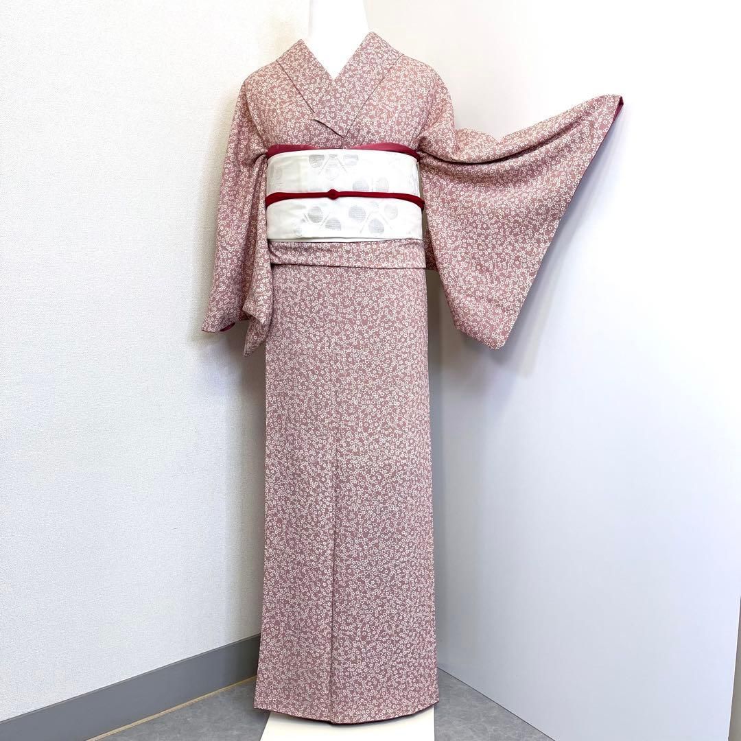 着物と帯 時流】ポ26191◇洗える着物 小紋二点セット◇さんび くすみ 