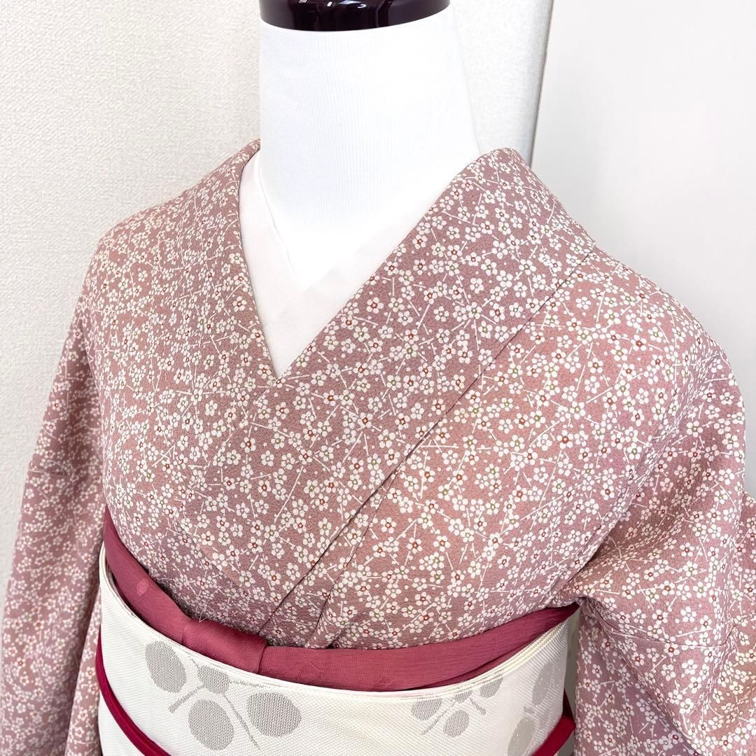 着物と帯 時流】ポ26191◇洗える着物 小紋二点セット◇さんび くすみ 