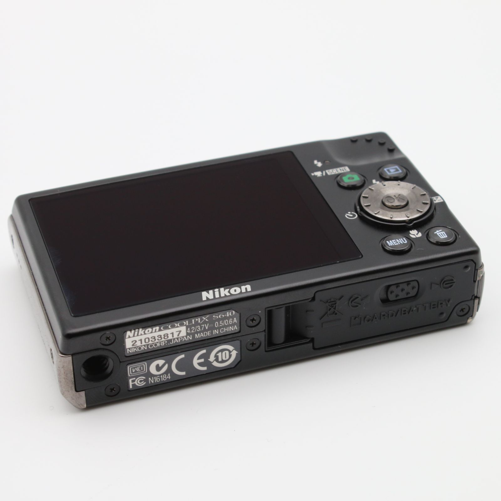 極上品】 Nikon COOLPIX S640 ブラック デジタルカメラ #0670323