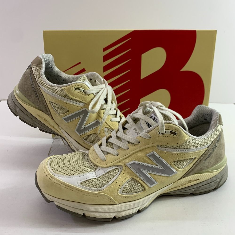 04w6290▽※【中古】New Balance 990V4 Beige U990TE4 ニューバランス 