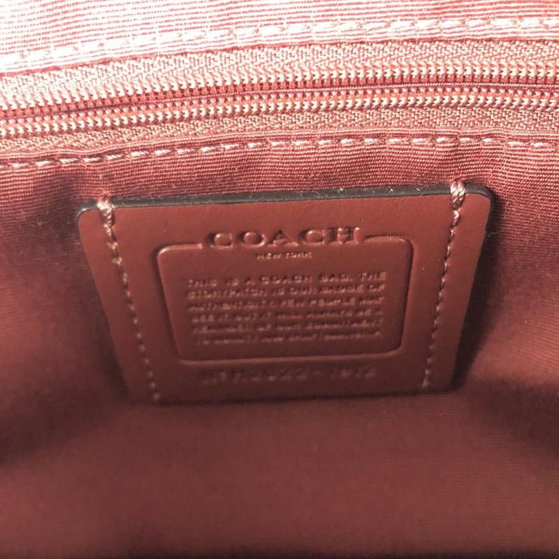 中古】COACH シグネチャーショルダーバッグ H2022-1912 ブラック