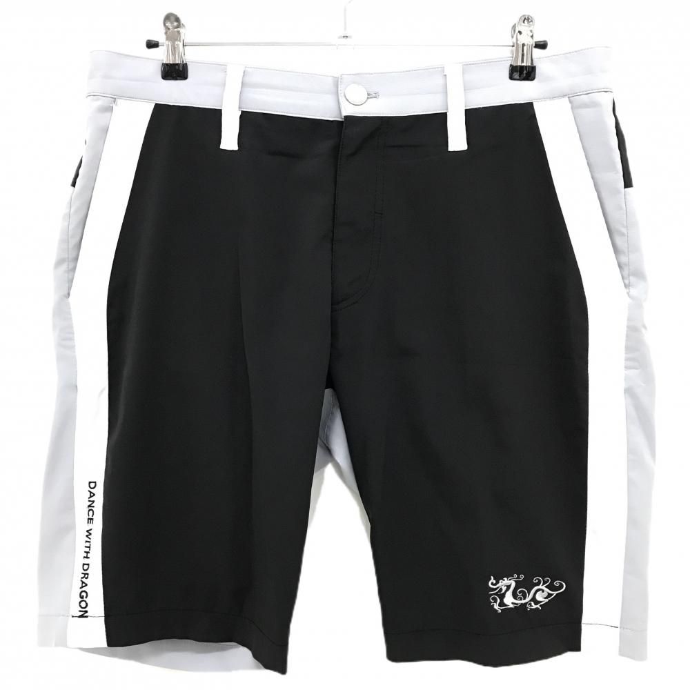 超美品】ダンスウィズドラゴン ハーフパンツ 黒×グレー 吸汗速乾 UV