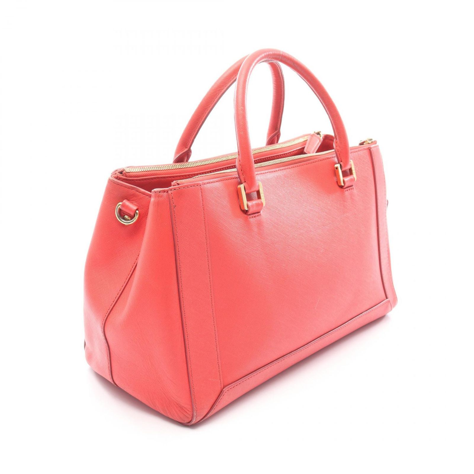 エム・シー・エム MCM トートバッグ レッド レザー 2wayショルダー 