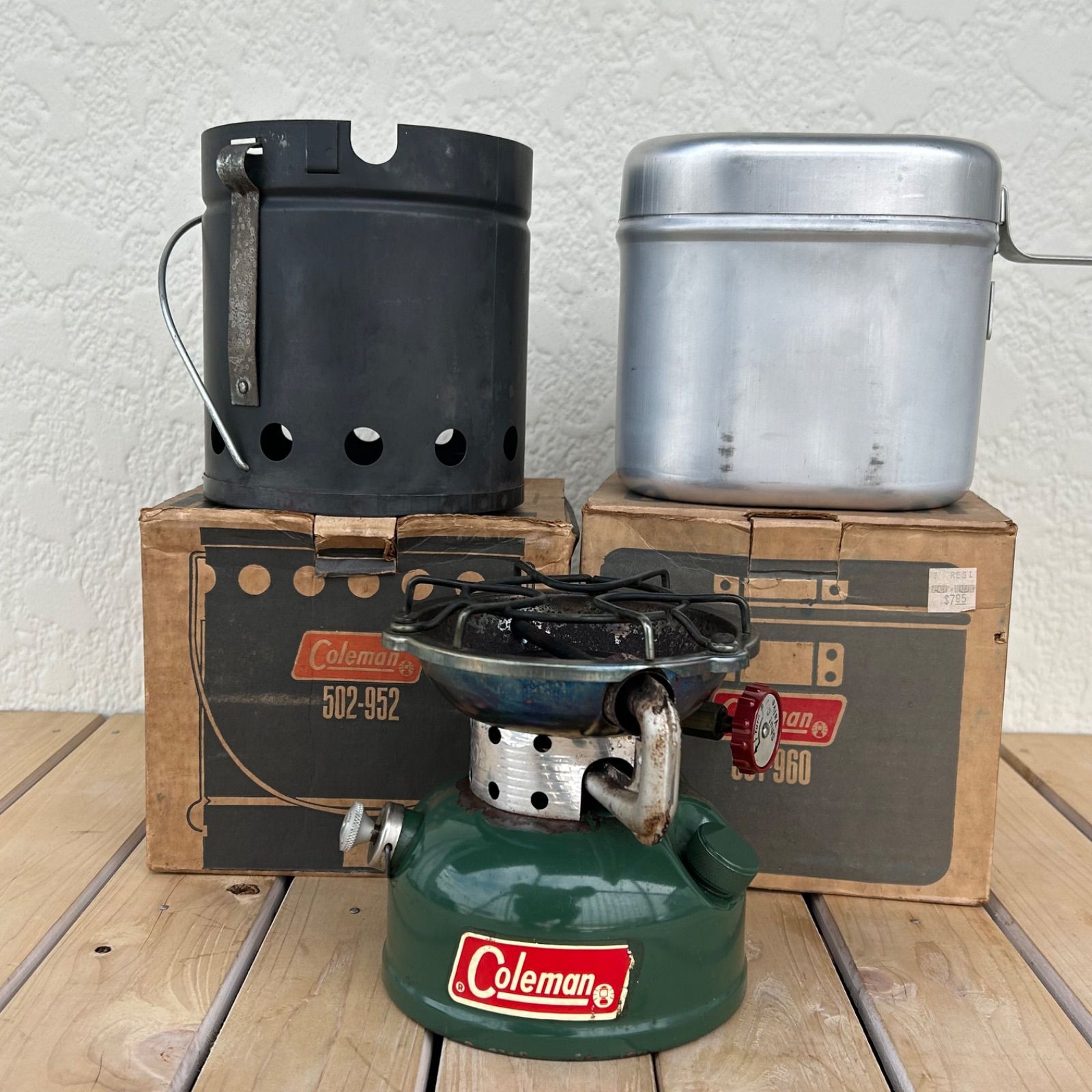 動作未確認】Coleman コールマン ヒートドラム ヴィンテージ 502-952