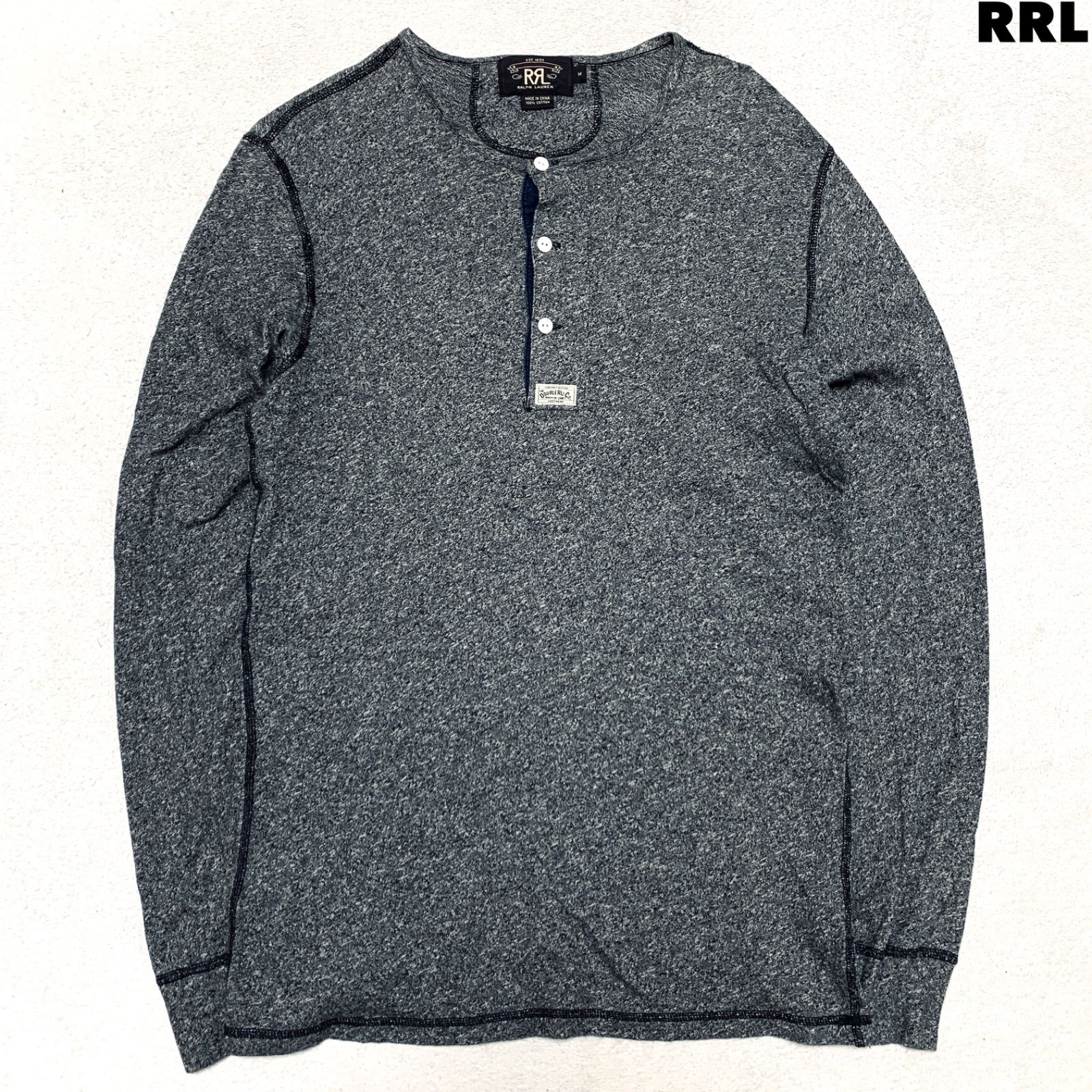 Double RL / RRL ヘンリーネックTシャツ ロングスリーブTシャツ 長袖