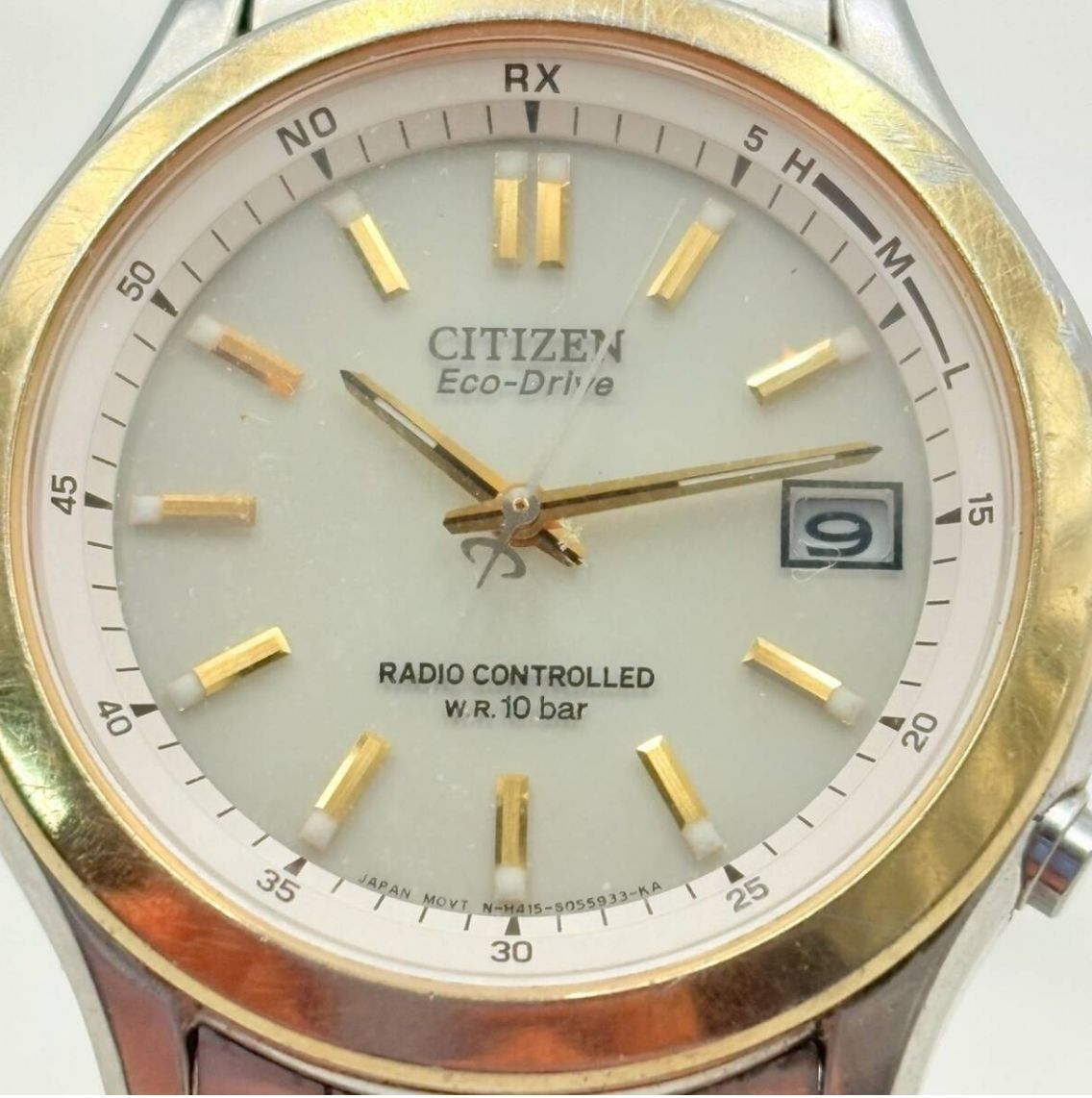 ❗️✨電波ソーラー✨❗️】CITIZEN Eco-Drive H415 メンズ腕時計 