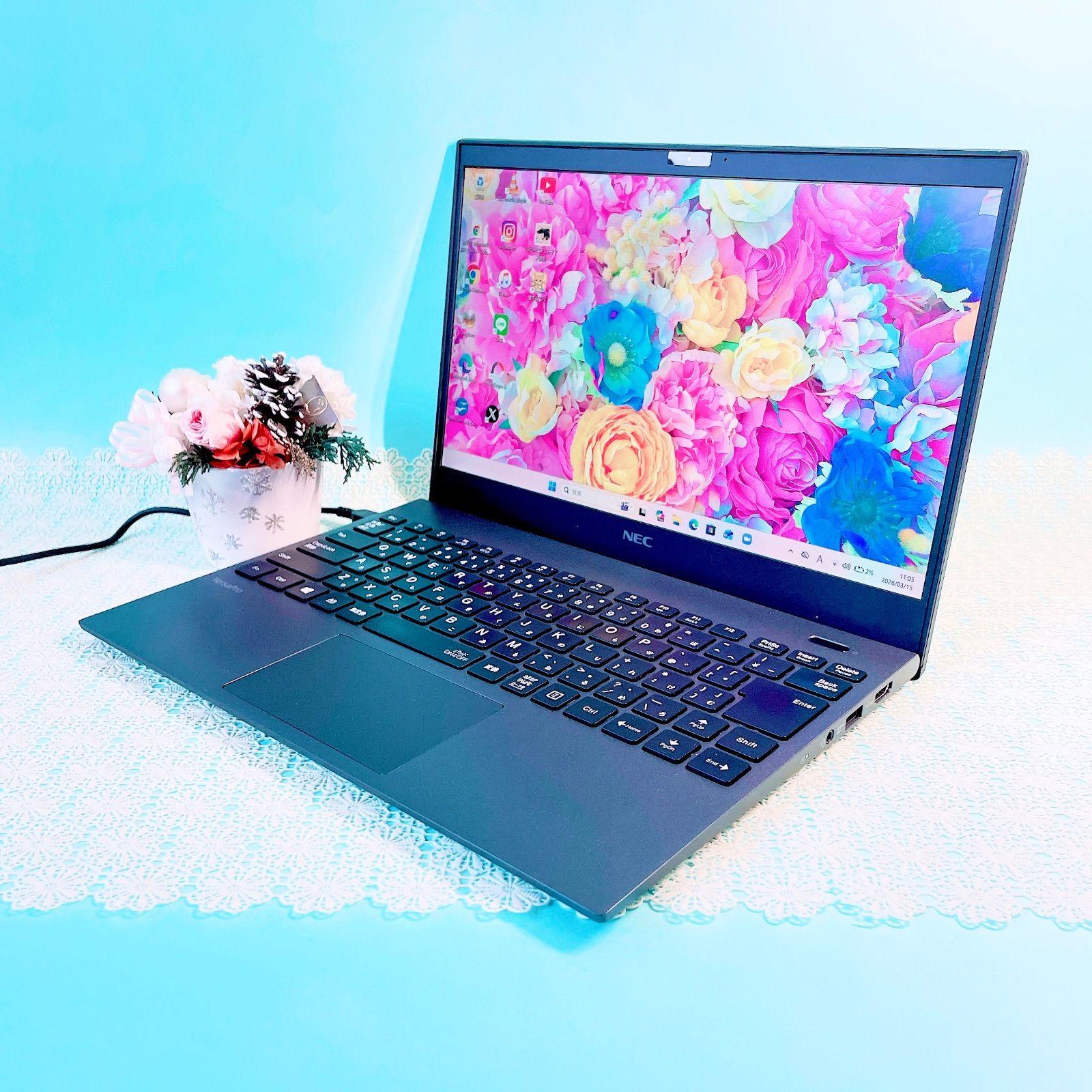 NEC Corei7 薄型軽量ノートPC 16GB SSD256GB - メルカリ